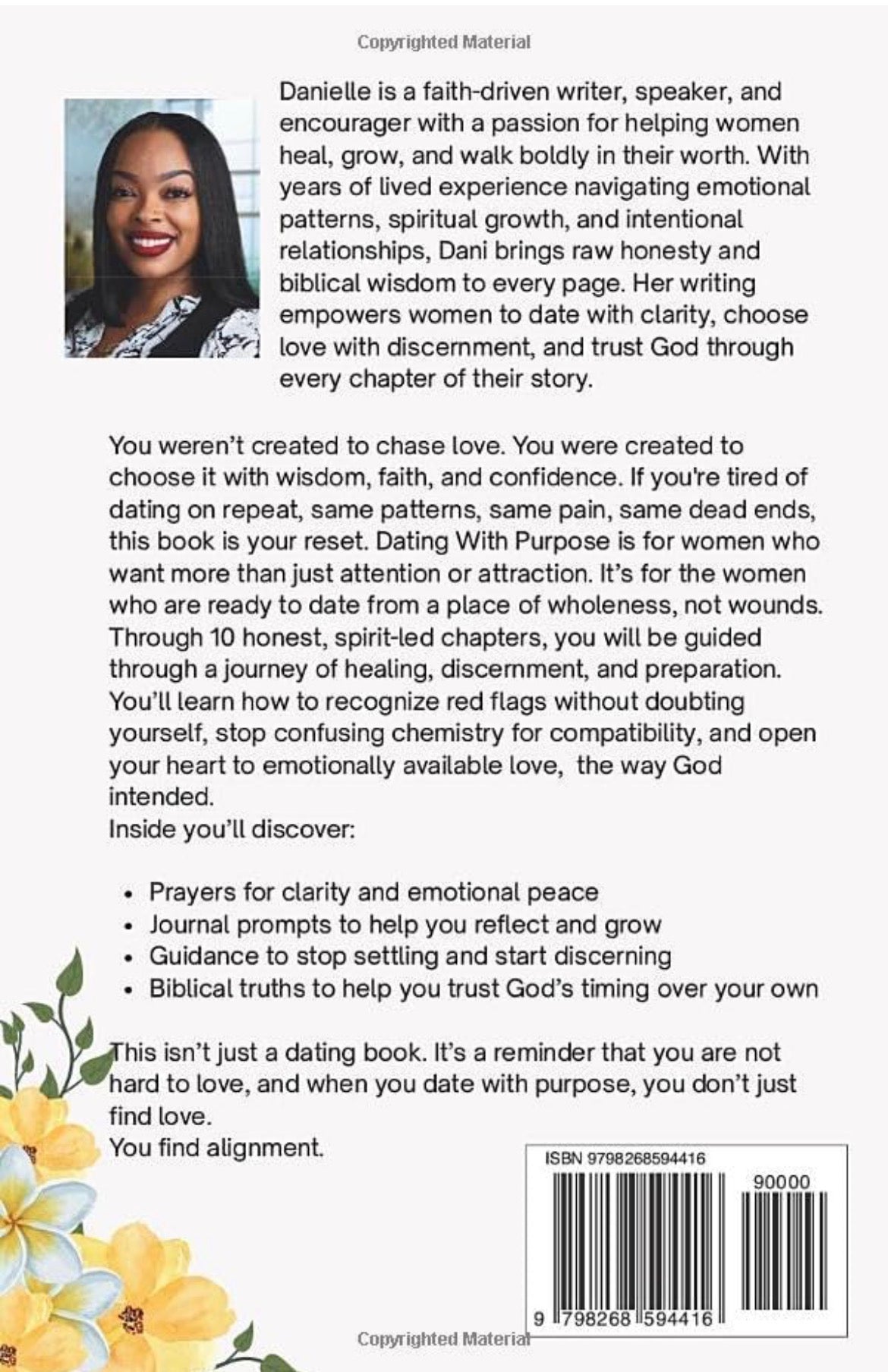 Dating With Purpose: A Self-Guided Journal for Women Pursuing Love Through Faith and Purpose : Signed Copy