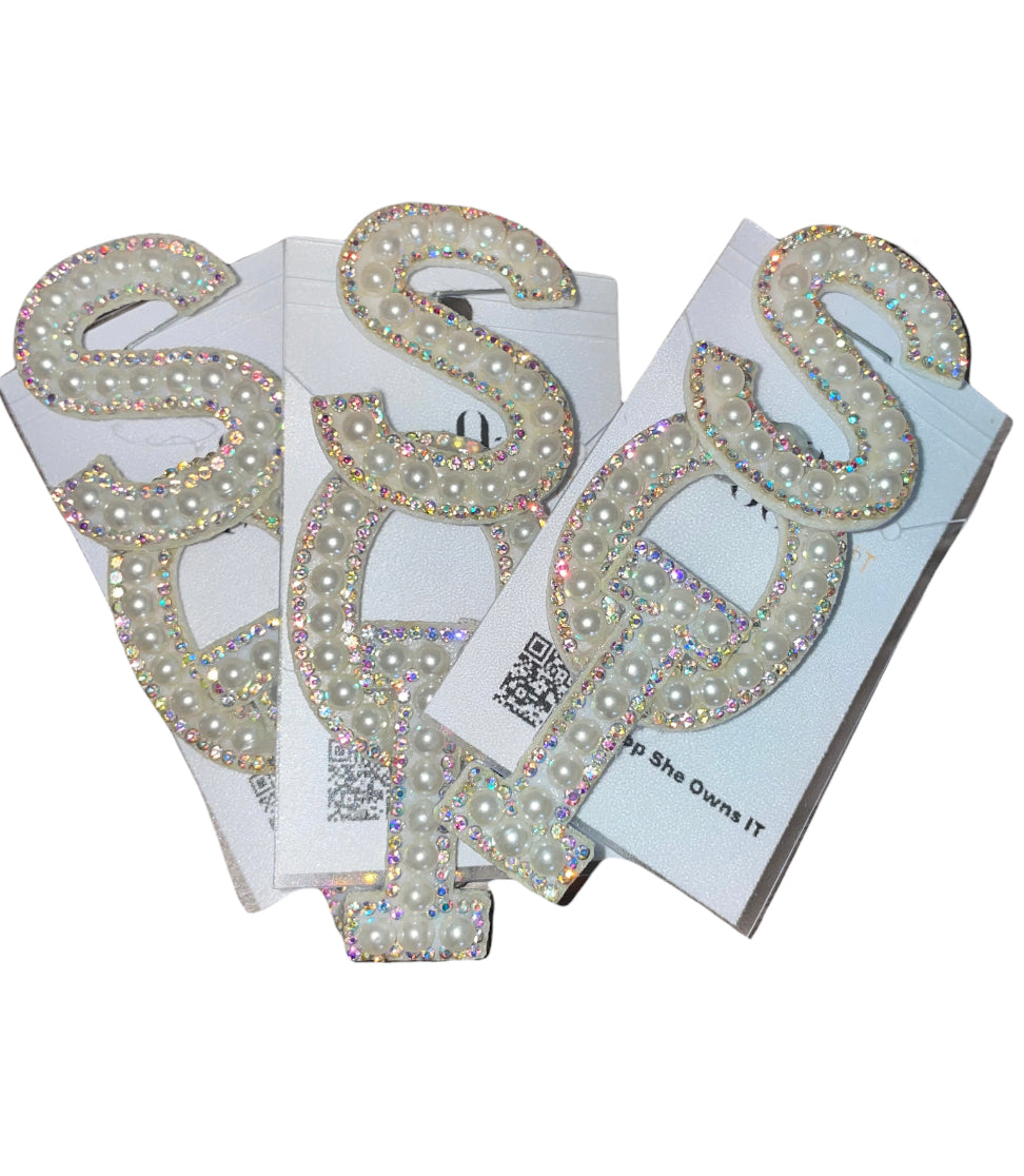 SOI Pearl & Colored Rhinestone Brooch
