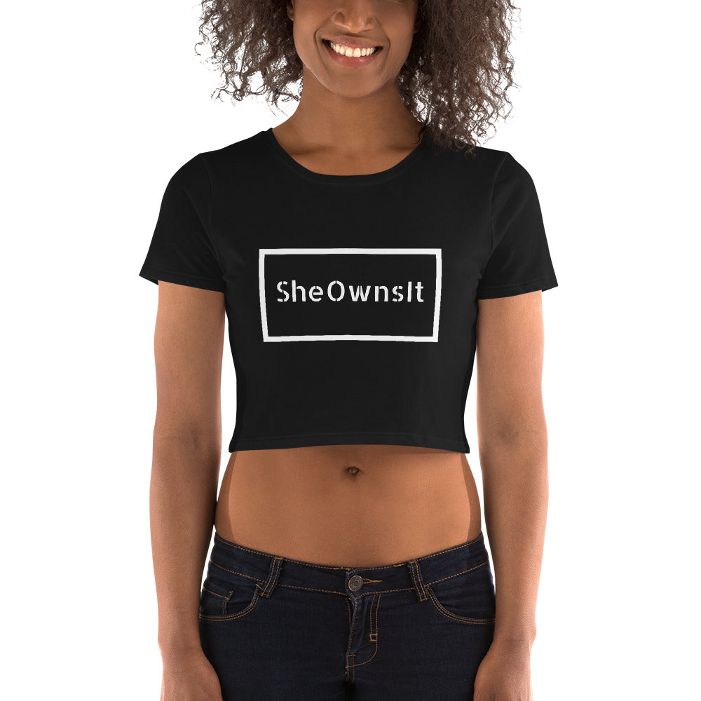 She Owns It Crop Tee