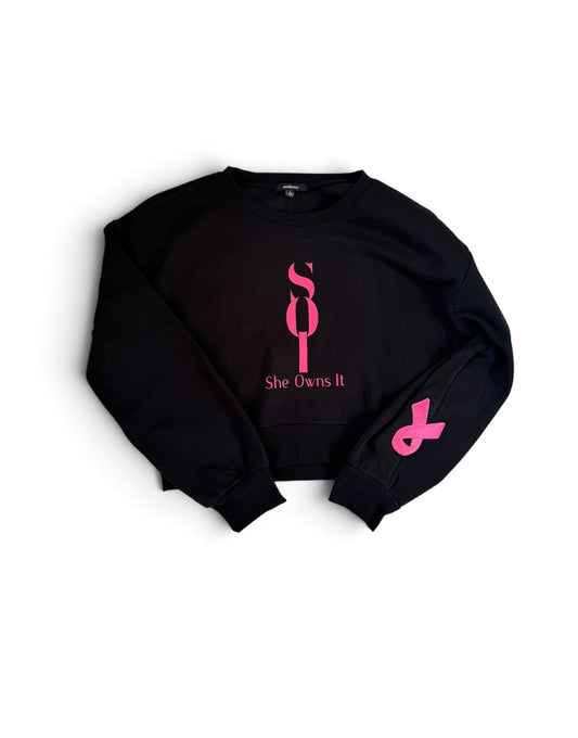 BP Breast Cancer Cropped Sweatshirt