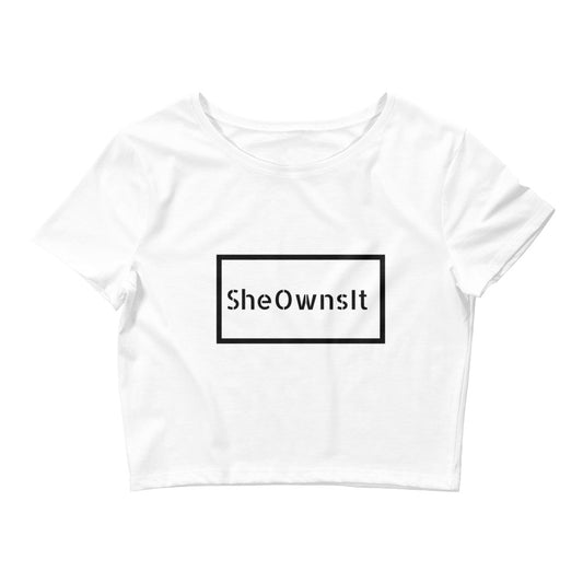 She Owns It Crop Tee