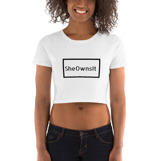 She Owns It Crop Tee